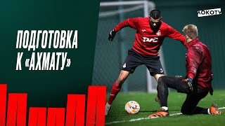 Силовая работа в зале, разминка на поле 